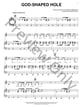 God Shaped Hole piano sheet music cover